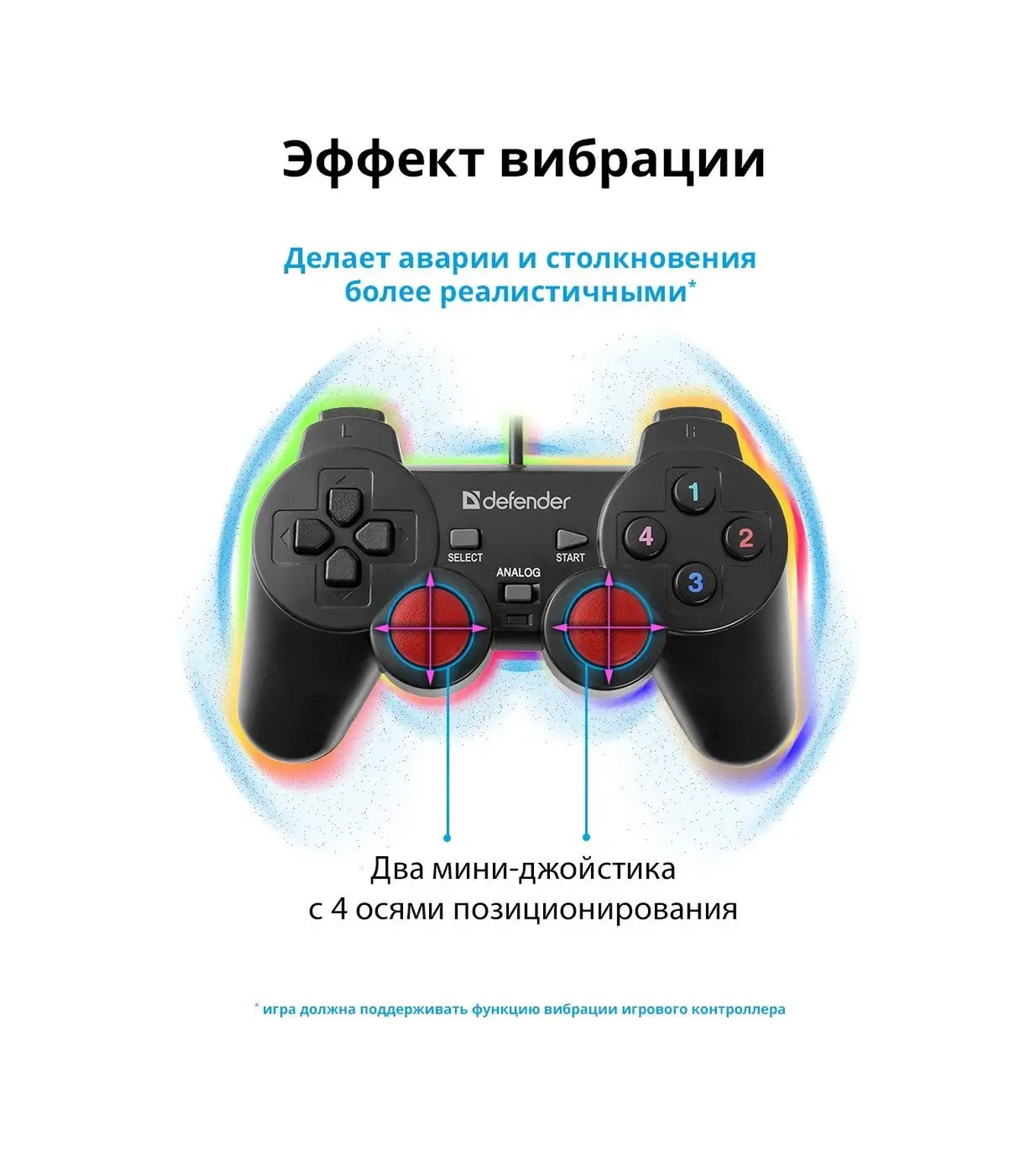 Defender Kablolu Bağlantılı Glyder Pc Gamepad 88836289