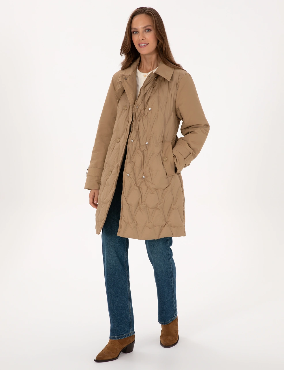 Pierre Cardin Kadın Bej Kaban 50308977-vr011 Bej