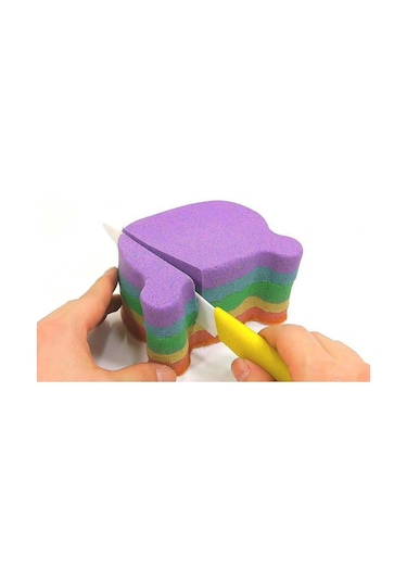 Heroes Kinetik Kum 4 Renk 1 KG Oyun Kumu Kalıp