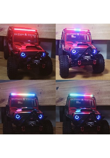 Pazly Ve Uyumlu Traxxas Scx Rc Modu, Ledli Işık Geeroyoo Çubuğu Aydınlatma Axial Araç 50 13 - Ed