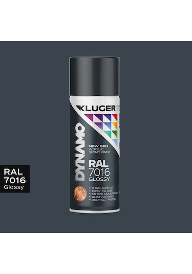 Kluger Parlak Antrasit Spey Boya Ral 7016