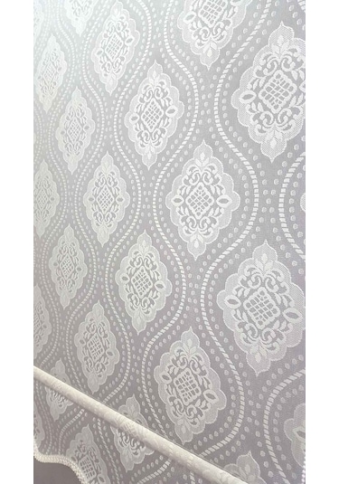 N11 Özel Osmanlı Motifli Damaks Çift Mekanizmalı Tül Stor Perde