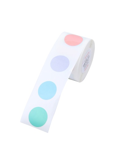 Aubyhe D101 Uyumlu 17x17mm 290 Yaprak Termal Etiket Kağıdı - Sütlü Pembe Rengi 1 Rulo