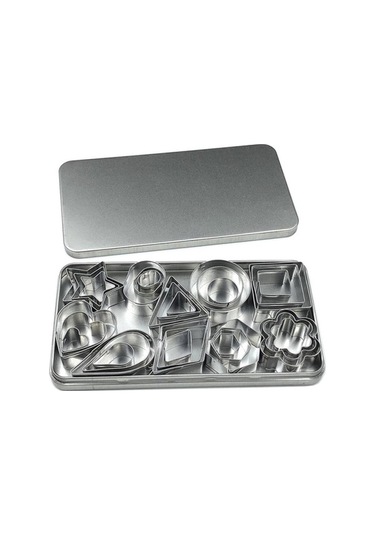 Dancemonkey 30 Adet Paslanmaz Çelik Bisküvi Kalıbı, Küçük Ve Pratik Gümüş