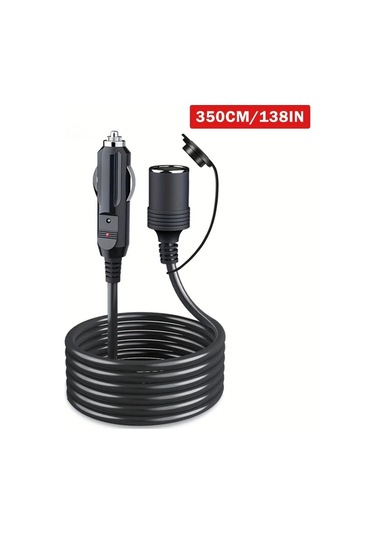 Dashanshop Clelo Ağır Hizmet Oto Çekme Kablosu 138 İnç 12v 24v Led Sigortalı Saf Bakır