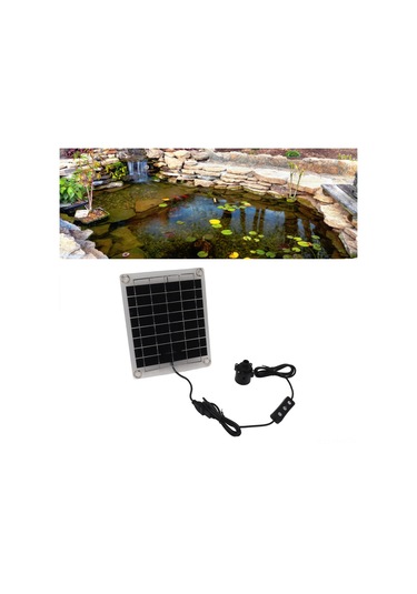 Hangfox 20w Güneş Paneliyle Çalışan Akıllı Su Pompası, Su Akışı Ayarlı, Usb Arayüzlü, 800l/h Debi, 5m Yükseklik Akü Yok