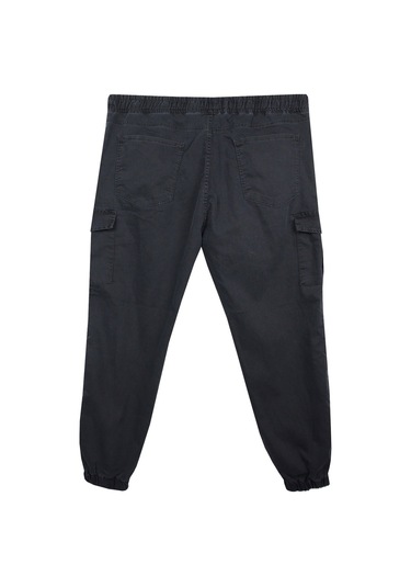 Erkek Büyük Beden 100-156 Kilo Arası İçin Uygun Kargo Cepli Jogger Kot Pantolon Antrasit