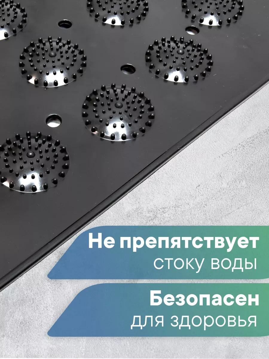 Vılına Vantuzlu Kaymaz Banyo Paspası 222802195 Siyah