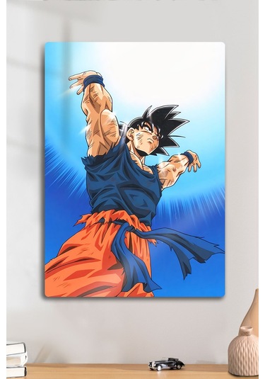 Metal Üzerine Baskı - Goku, Anime Tablosu - Manga Film Posterleri - Dekoratif Tablo