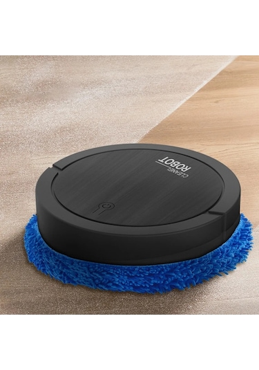 Yeni Akıllı Islak Ve Kuru Mop Makinesi Süpürme Robotu Şarj Edilebilir Anlamak Gold C Altın