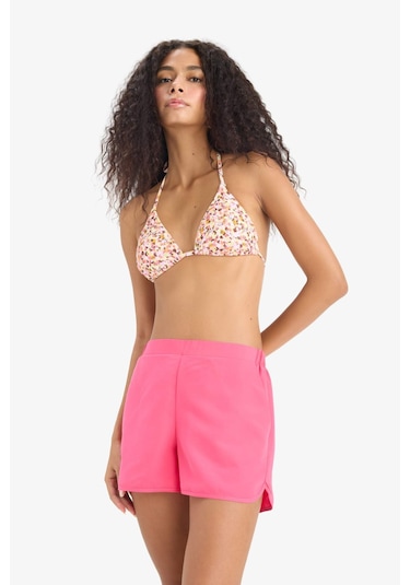 DeFacto Regular Fit Deniz Şortu-Fall in Love T5639AZ25SMPN615 Pembe