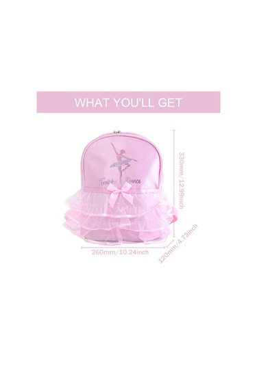 Suntek Kızlar Için Bale Dans Sırt Çantası Spor Latin Dansı Pembe