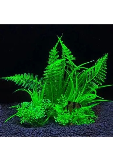 Xindoker Akvaryum Dekorasyonu İçin Plastik Su Bitkisi - Gerçekçi Tasarım, Kolay Kurulum