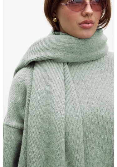 Yumuşak Atkı Mint Mint Mint Yeşili