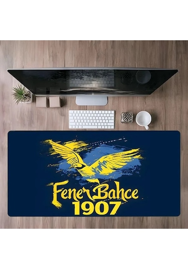 Honeybeeshop Fenerbahce Sk 7 Buyuk Kaymaz 80x30cm Oyun Fare Pedi Esport Ofis Kauçuk Taban