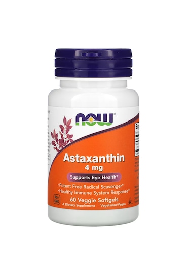 Now Foods Astaxanthin 4 Mg 60 Vegetarian Capsules