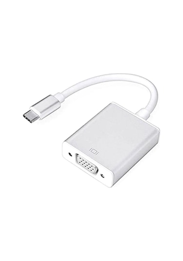 Usb Type C To Vga Çevirici Kablo Görüntü Aktarım Lcd Projeksiyon (535157868)