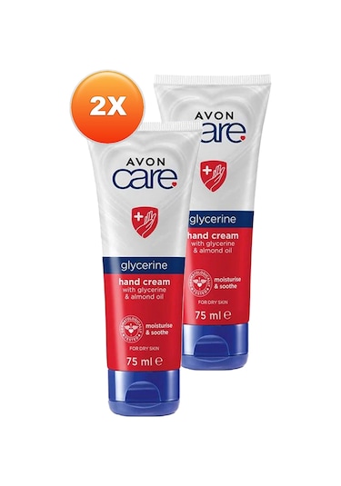 Avon Care Gliserin Ve Badem Yağı İçeren El Kremi 2 x 75 ML