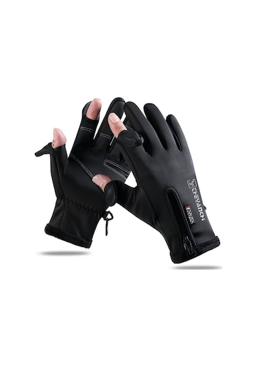 Shineyee Kışın Motosiklet Ve Bisiklet Kullanımı İçin Dokunmatik Ekran Uyumlu Su Geçirmez Eldiven - Siyah M Boy