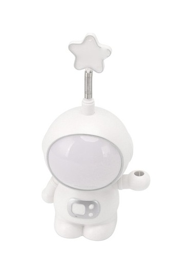Metabagua Astronot Gece Lambası 3w 5v Led Lamba Usb Şarjlı Kalemtıraş Ev Dekorasyonu Beyaz 2l7yet Beyaz