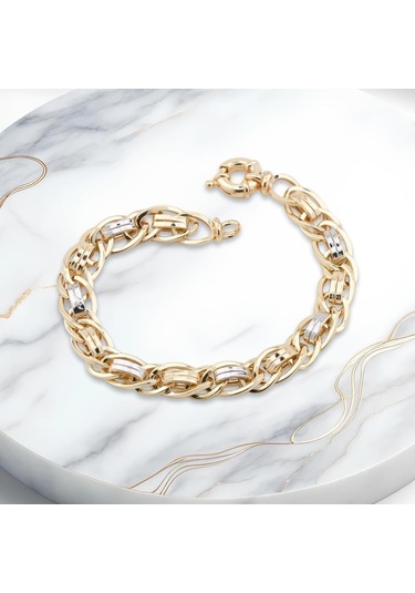 Th5159 Altın Model 925 Ayar Gümüş Hallow Bileklik