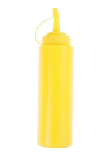 Sarı Mutfak Plastik Salata Sıkma Şişesi 8 Oz Sos Sirke Yağı Ketçap Aracı İçin