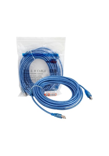 2.0 Şeffaf 10 Metre Usb Yazıcı Kablosu