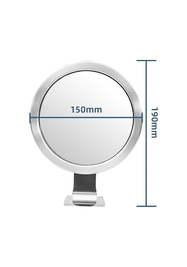 Novahub Roundness Banyo Sissiz Ayna Duş Tıraş Aynası Vantuz İle Tuvalet Duvara Montaj Anti Sis Makyaj Aynası Banyo Aksesuarları Diğer Diğer