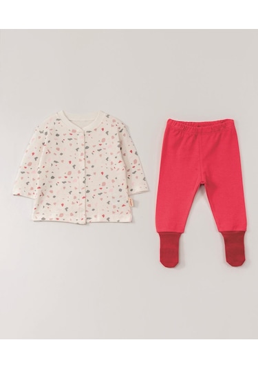 Çoraplı Pijama Takım Melanj