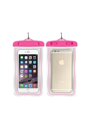 Goldenqian Evrensel Su Geçirmez Telefon Kılıfı Yüzme Su Geçirmez Çanta Evrensel Sualtı Telefon Koruyucu Kılıfı Pv Kapak İphone Samsung Için Pink Pink