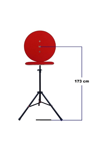 Dartsan TADAR7212K Raf Düzenekli Tripod Ayaklı Dart Arkalık Stand Seti Kırmızı