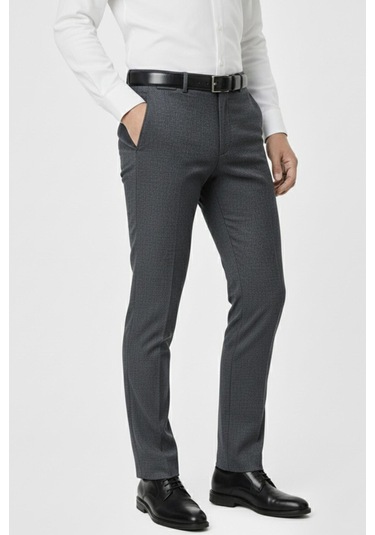 Erkek Regular Fit Kumaş Pantolon Likra Kumaş Bgl-st05034 Lacivert