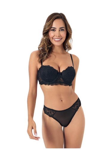 2085 Godewo Sütyen Takım Kadın Siyah