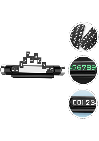 Venaliastore Işık Algılamalı Park Telefon Numaratörü Fosforlu