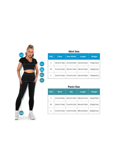 Konesam Kadınlar İçin Elastik Nihai Konforlü Spor Seti - Akıllı Ter Emici Triko, Yoga Ve Fitness İçin Dik Yaka Büstiyer + Tayt L, Mavi Gri SiYAH