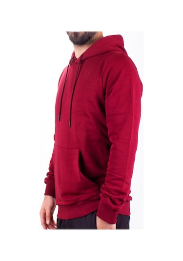 Twister 2732 Bordo Kapüşonlu Erkek Sweatshirt Bordo