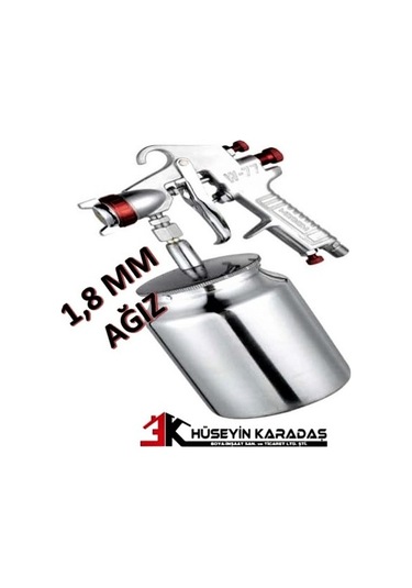 Meşem W-77 Alttan Depolu Boya Tabancası 1.8 MM Ağız