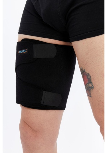 Prolife Ortopedi Ayarlanabilir İçin Üst Baldırlık Bağ Zedelenmesi Ameliyat Sonrası Sporcu Darbe Koruyucu Siyah