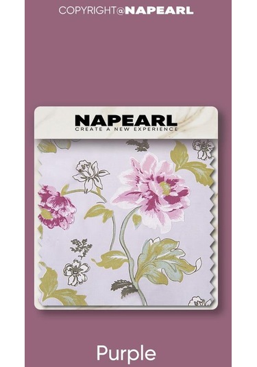 Mor 1pc Modern Mor Çiçek Mutfak Moda Sırf Pencere Perde Çiçek Tül Kapı Perdesi Napearl