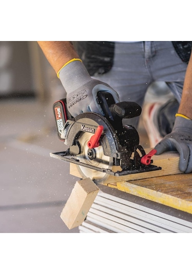 Kress KUE12.1 20 V 4.0 AH Li-ion Çift Akülü Kömürsüz Daire Testere 165 MM