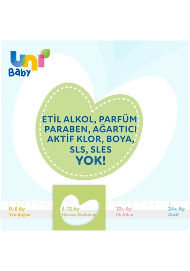 Uni Baby Hassas Dokunuş Sıvı Çamaşır Deterjanı 2 x 1500 ML