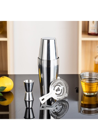 Lichen 4 Parça Paslanmaz Çelik Mikser Seti, Bar Kokteyl