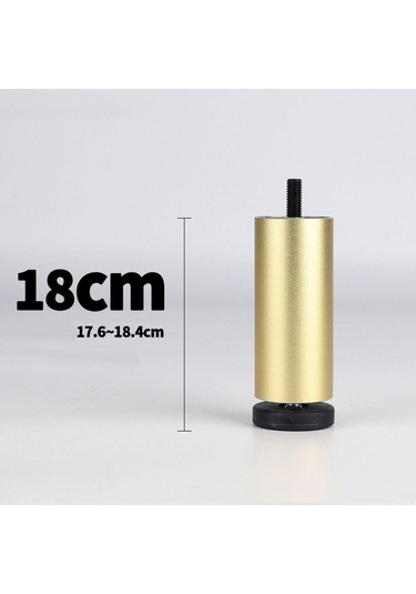 Suntek 4 Adet Alüminyum Alaşımlı Mobilya Altın-18cm Çok Renkli