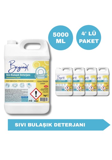 Sıvı Bulaşık Deterjanı 5 L 4'lü Avantaj Paketi