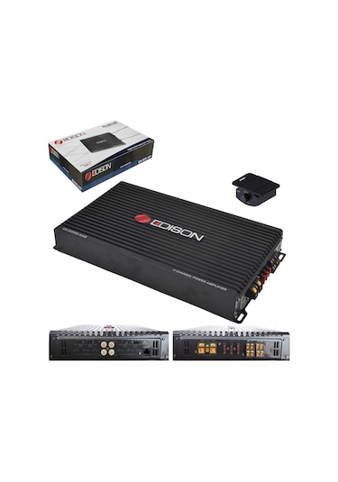 Edison Ed-2000.4ab 4 Kanal Mosfet Güçlü Anfi 4x200w Rms Bass Kontrol