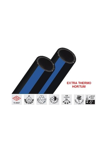 1/2 Extra Thermo Kauçuk Bahçe Hortumu - Çeşme Hortumu