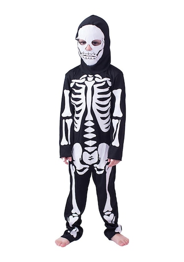 Suntek Grim Reaper Kostüm Cadılar Bayramı Kafatası M