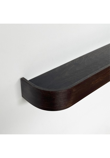 Ahşap Doğal Masif Duvar Rafı Ceviz