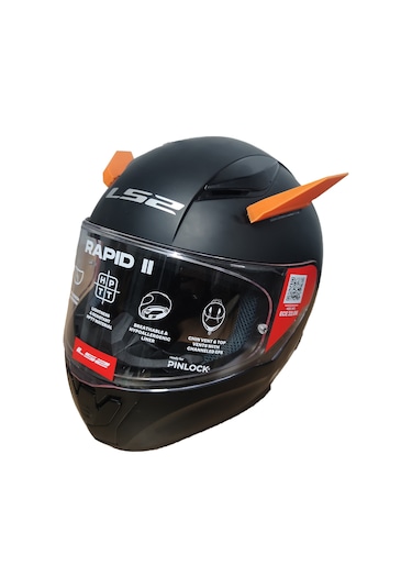 Motospartan Kask Süsü Kanat Turuncu
