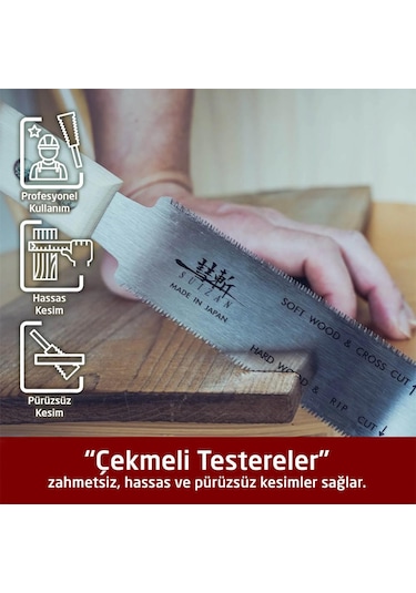 Suızan Suizan Sfl004 Mini Flush Cut Çift Taraflı Japon Testeresi 15 Cm